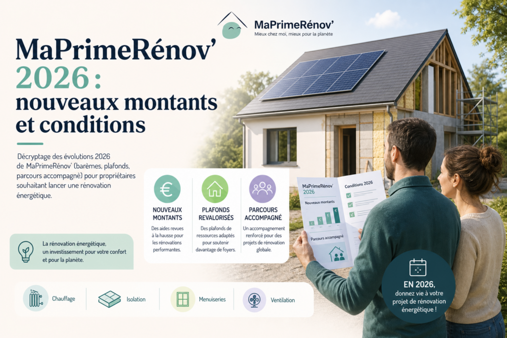 MaPrimeRénov 2026 : nouveaux montants et conditions