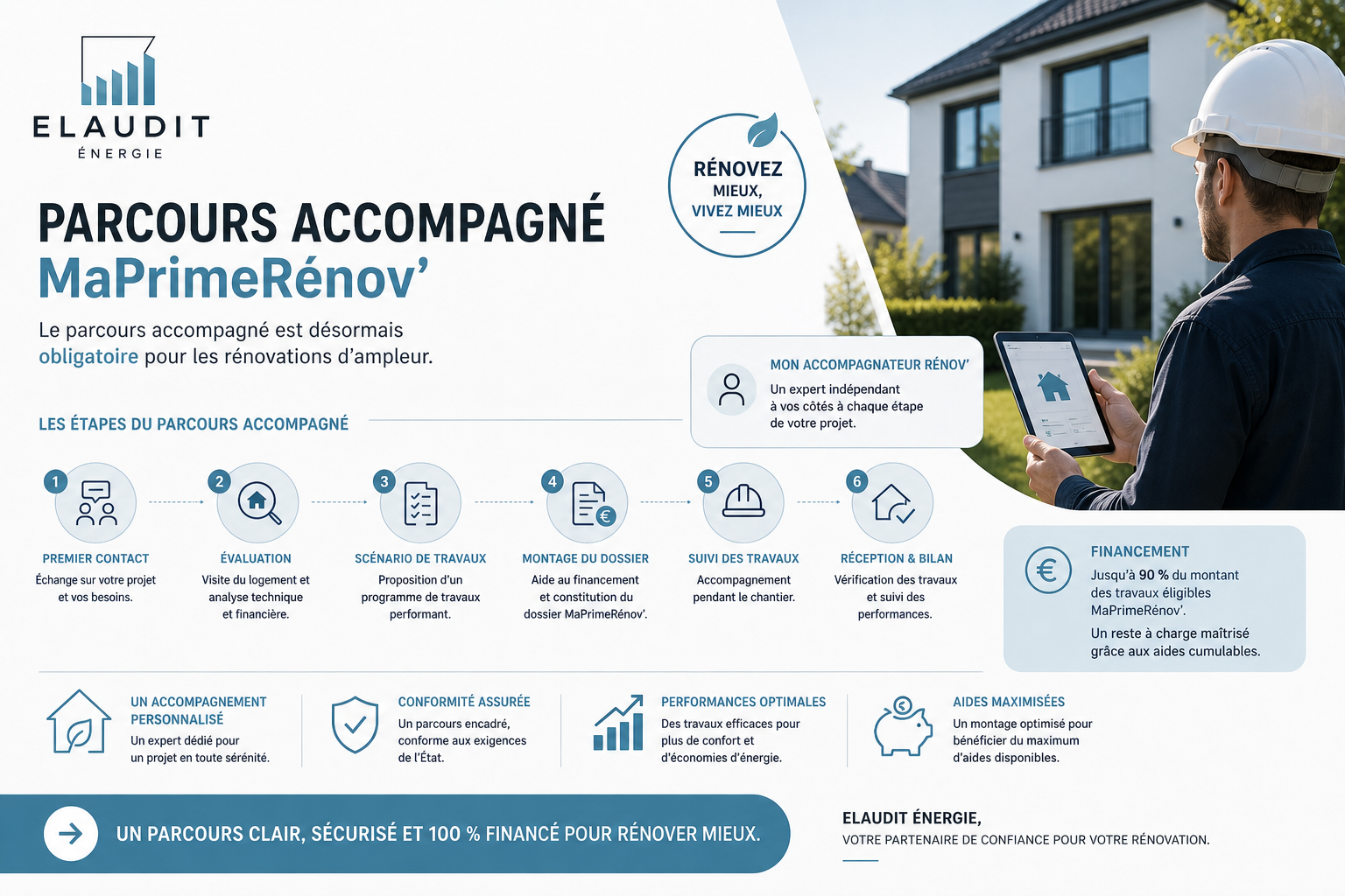 Parcours accompagné MaPrimeRénov' : étapes et obligations 2026