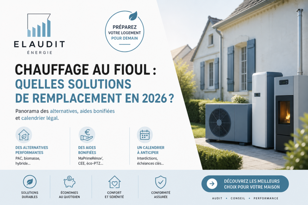 Remplacer chaudière fioul 2026 : guide des alternatives