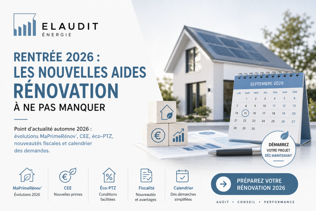 Aides rénovation énergétique rentrée 2026 : le guide complet