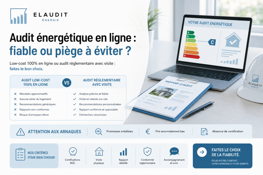 Audit énergétique en ligne : fiable ou piège en 2026 ?