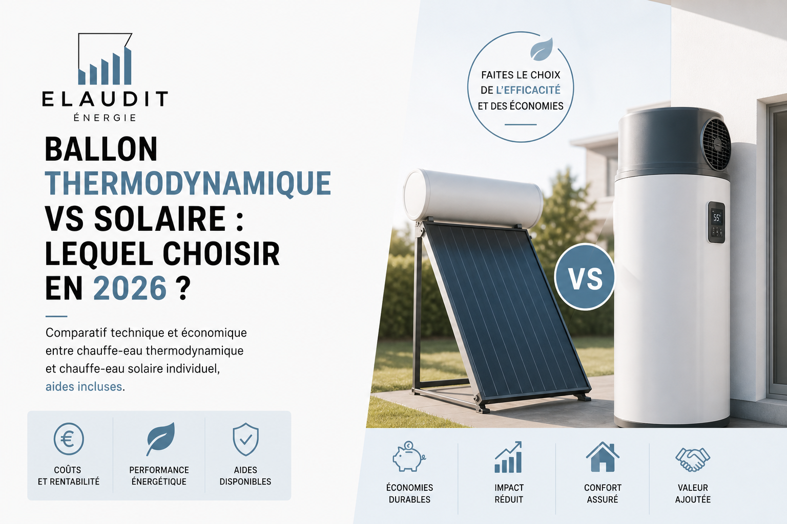 Ballon thermodynamique ou solaire : lequel choisir en 2026 ?