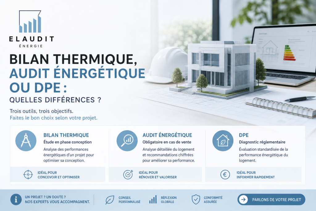 Bilan thermique ou audit énergétique : quelles différences ?