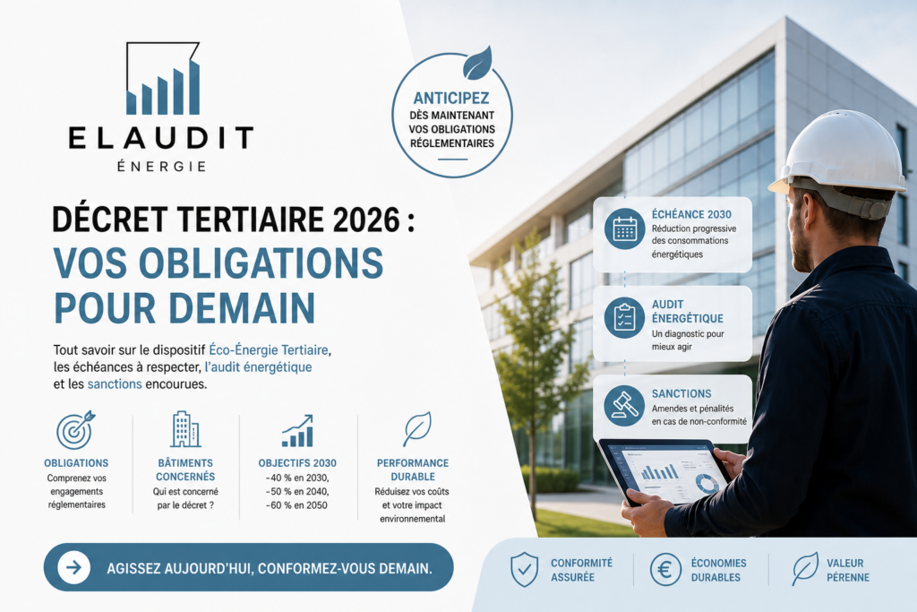 Décret tertiaire 2026 : obligations et sanctions pour vos bâtiments