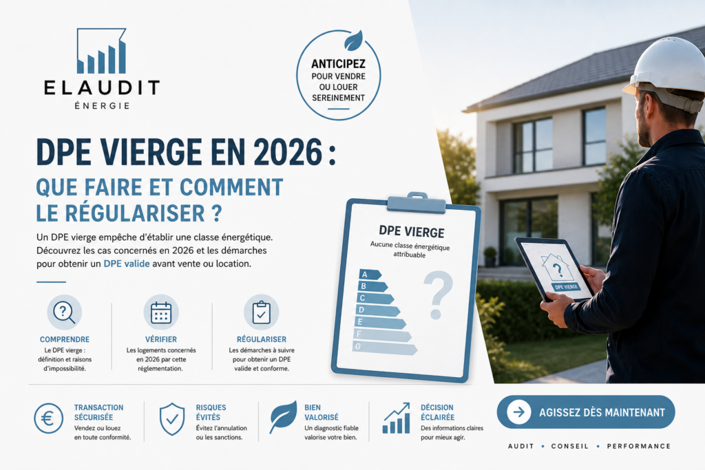 DPE vierge en 2026 : que faire pour le régulariser ?