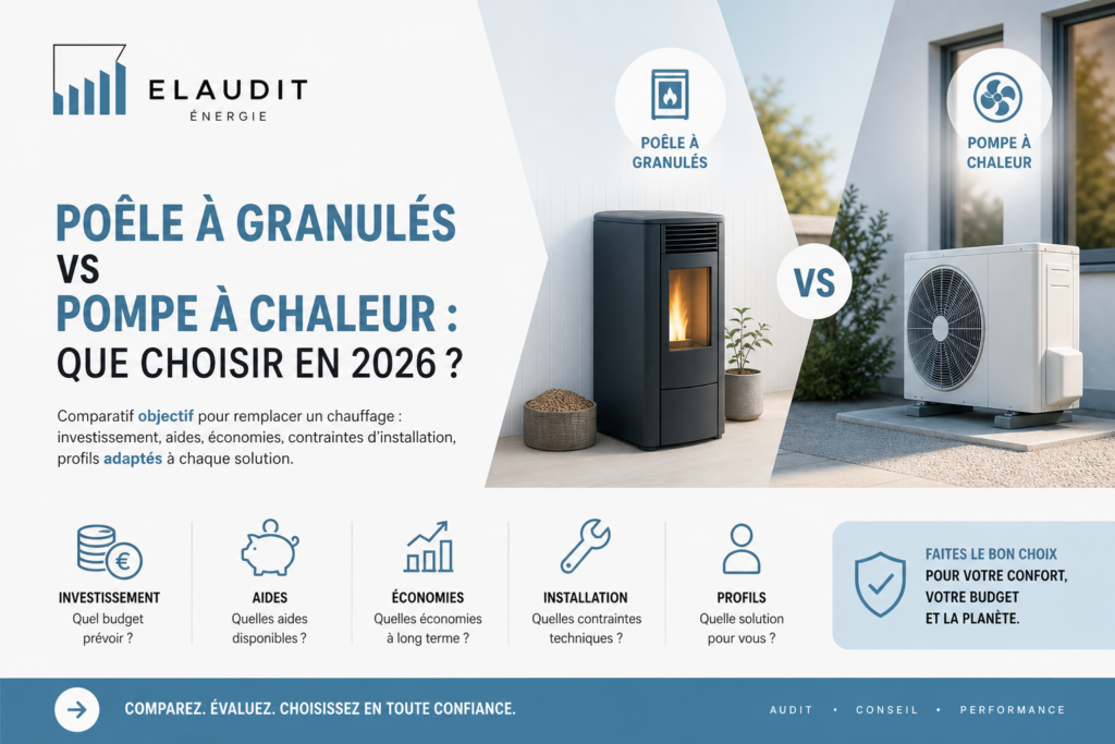Poêle à granulés ou pompe à chaleur : que choisir en 2026 ?