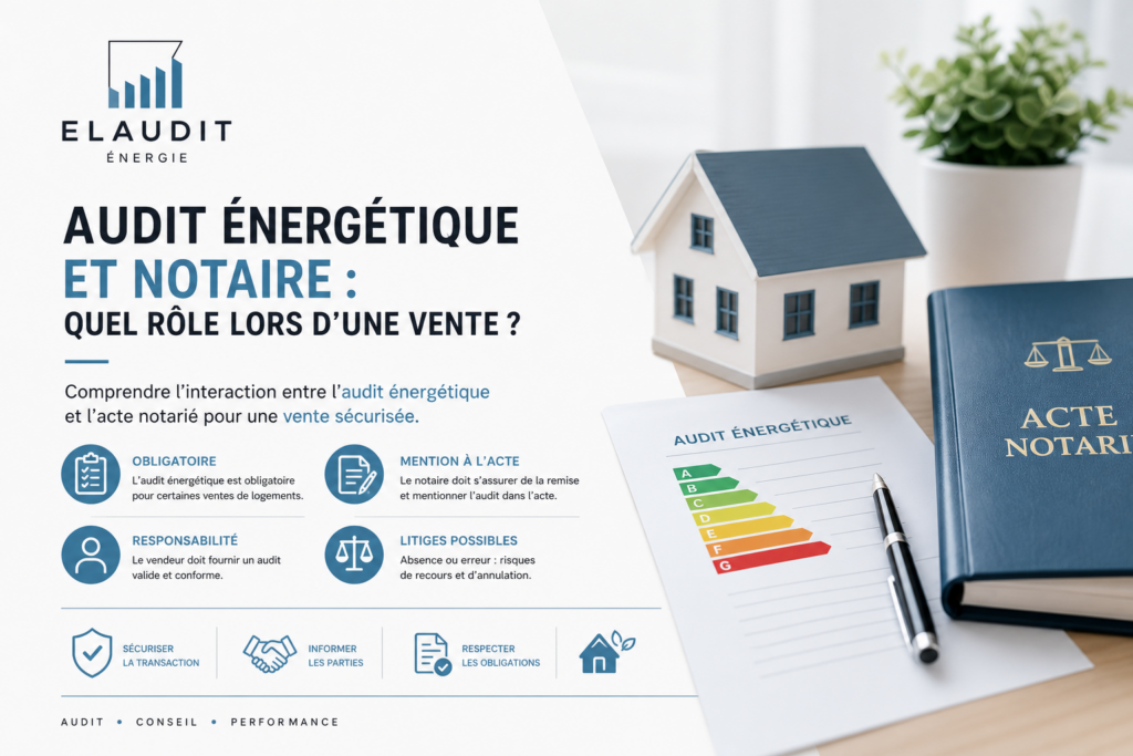 Audit énergétique notaire vente : rôle et obligations 2026