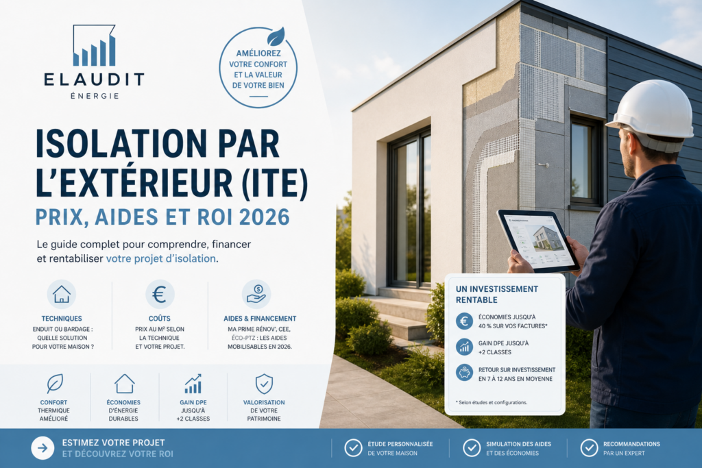 Isolation extérieure prix aides 2026 : guide expert ITE